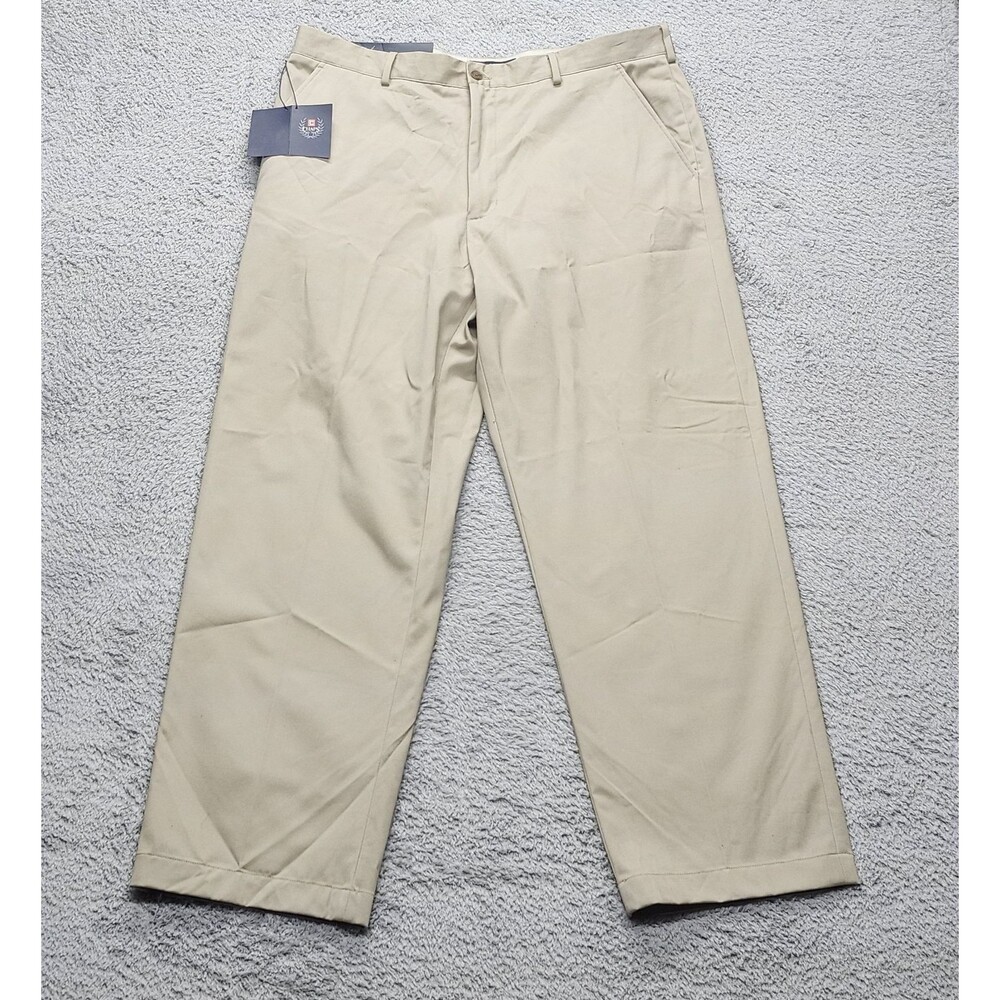 Chaps Khaki Pants Mens 38x32 Classic Fit Twill Cotton NEW w/ Tag